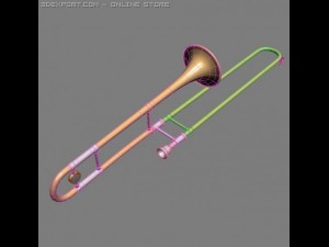 trombone 3D 모델