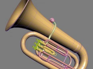 チューバ 3Dモデル