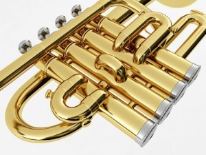 piccolo trumpet Model 3D