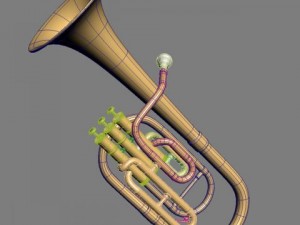 alto horn Modèle 3D