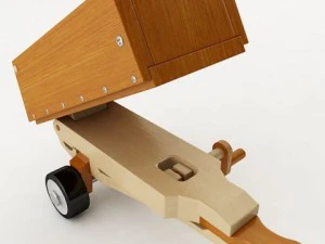 toy tractor and trailer 3D Model