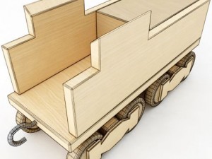 the general toy train 3D मॉडल
