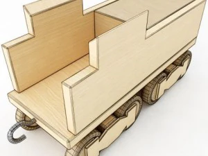 the general toy train 3D Model