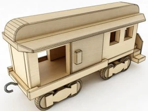 the general toy train 3D Model