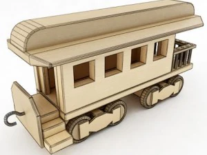 the general toy train 3D Model
