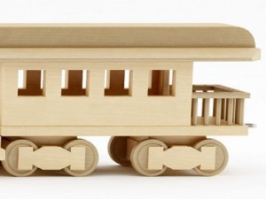 the general toy train 3D मॉडल