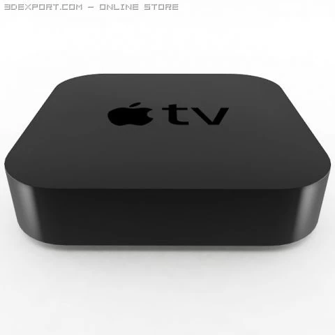 apple tv 2nd generation 3D Model .c4d .max .obj .3ds .fbx .stl .blend 