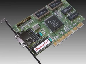 विंटेज पीसीआई वीडियो कार्ड 3D मॉडल