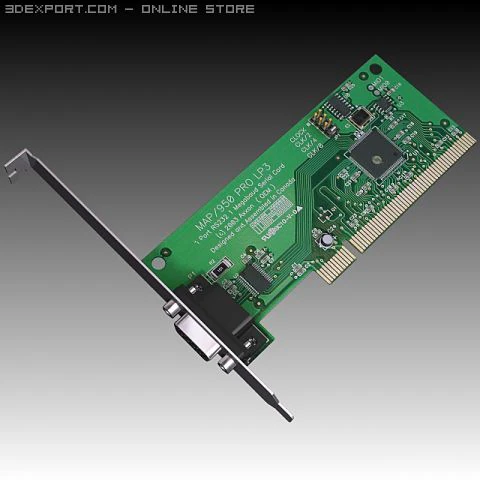 serial card 3D Model .c4d .max .obj .3ds .fbx .stl .blend 