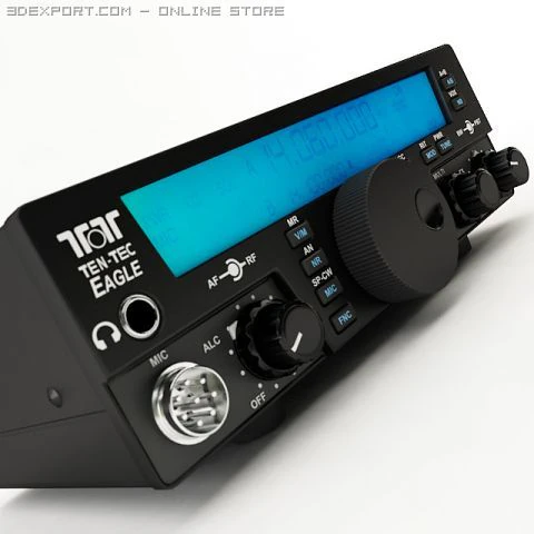 ten tec eagle transceiver 3D Model .c4d .max .obj .3ds .fbx .stl .blend 