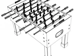 foosball table 3D Model