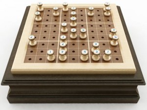 wooden sudoku board game 3D Model