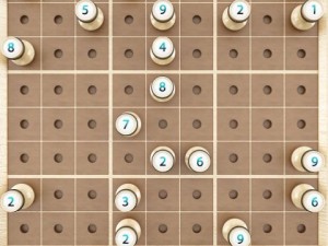 wooden sudoku board game 3D Model
