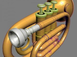 pocket trumpet Modelo 3D