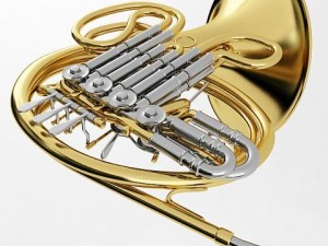 french horn 3D Модель