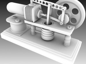 stirling engine Modello 3D