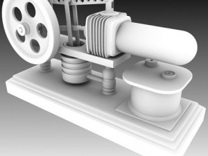 stirling engine Modello 3D