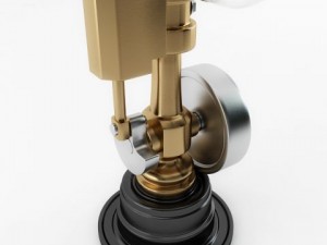minature wobble steam engine 3D Model