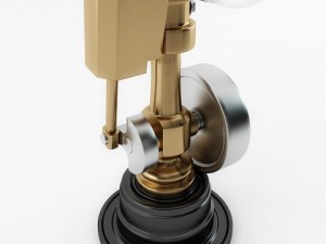 minature wobble steam engine 3D Model