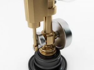 minature wobble steam engine 3D Model