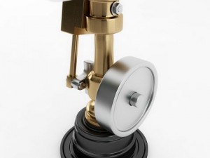 minature wobble steam engine 3D Model