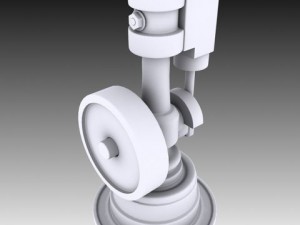 minature wobble steam engine 3D Model