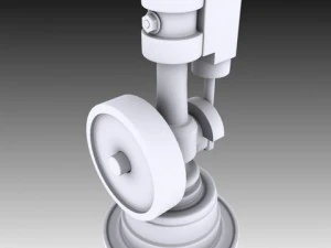 minature wobble steam engine 3D Model