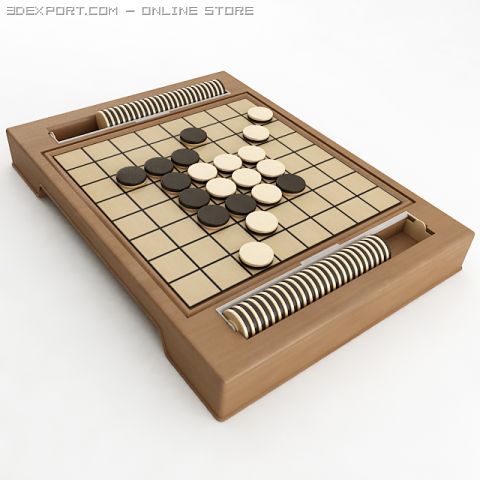 reversi 3D Модель .c4d .max .obj .3ds .fbx .stl .blend 