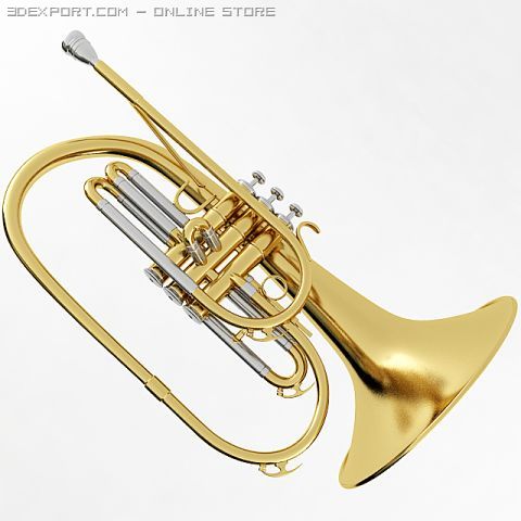 mellophone 3D मॉडल .c4d .max .obj .3ds .fbx .stl .blend 