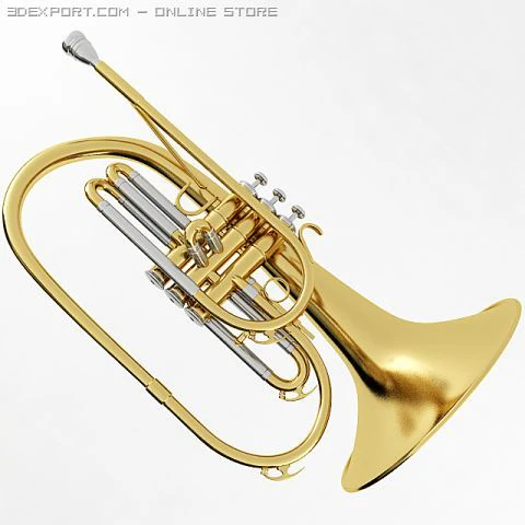 mellophone 3D Model .c4d .max .obj .3ds .fbx .stl .blend 