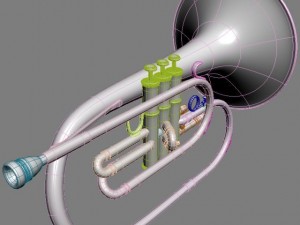 mellophone 3D मॉडल