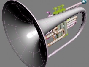 mellophone 3D मॉडल