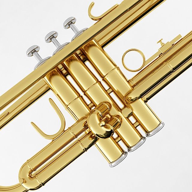 brass musical instrument collection 3D Model in Brass 3DExport