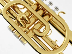 brass musical instrument collection 3D Model