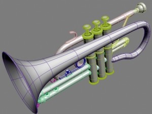 brass musical instrument collection Modelo 3D
