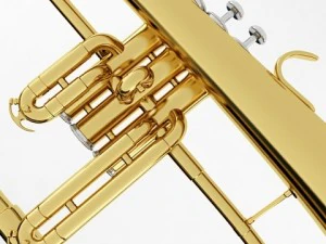 brass musical instrument collection 3D Model