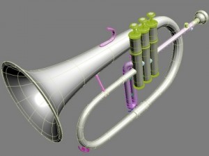 brass musical instrument collection Modelo 3D