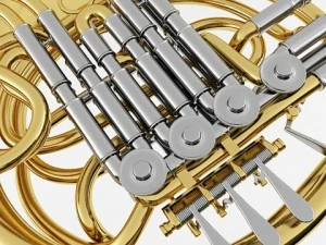 brass musical instrument collection 3D Model