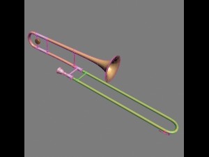 brass musical instrument collection Modelo 3D