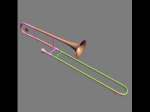 brass musical instrument collection 3D Model