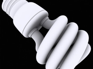 compact fluorescent bulb 3D Model
