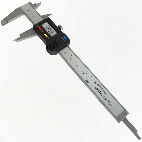 digital caliper Modelo 3D .c4d .max .obj .3ds .fbx .stl .blend 