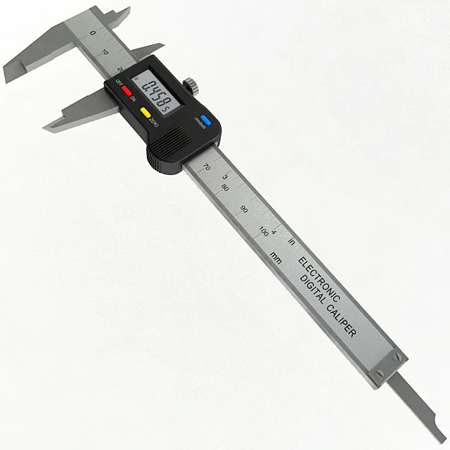 digital caliper 3D Model .c4d .max .obj .3ds .fbx .stl .blend 