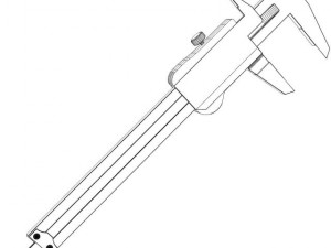 digital caliper Modelo 3D