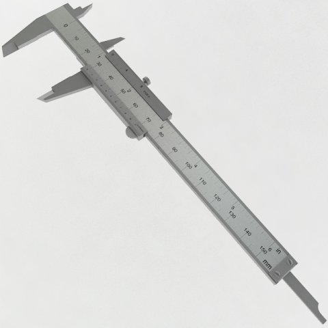 vernier caliper Modelo 3D .c4d .max .obj .3ds .fbx .stl .blend 
