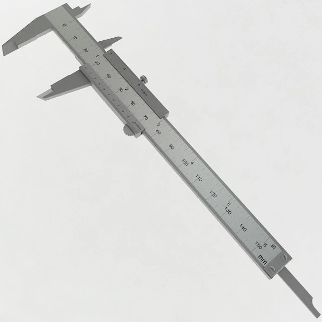 vernier caliper 3D Model .c4d .max .obj .3ds .fbx .stl .blend 