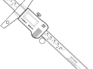 digital depth gauge Modello 3D