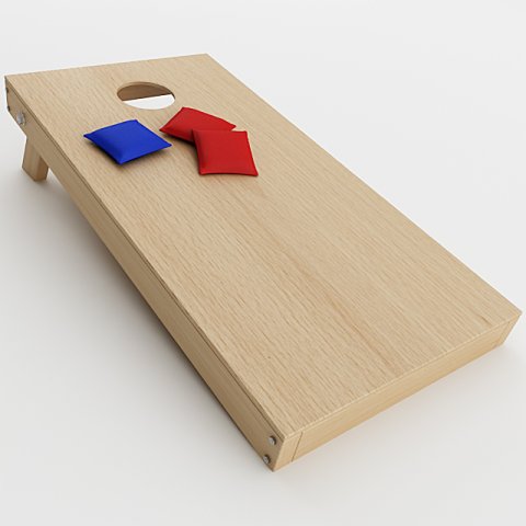cornhole game 3D 모델 .c4d .max .obj .3ds .fbx .stl .blend 