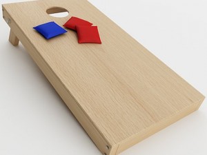 cornhole game 3D Model