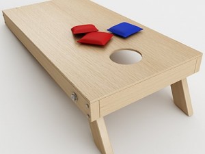 cornhole game 3D 모델